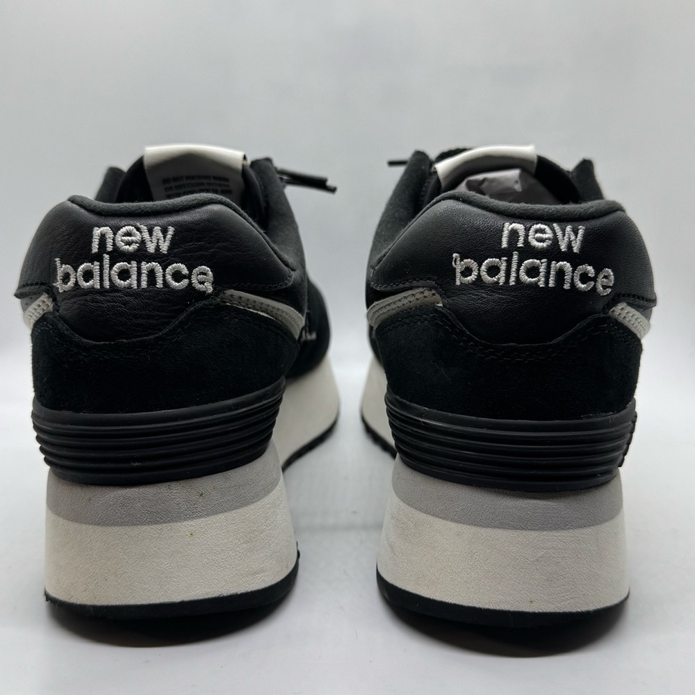 New Balance 574 Womens Black White Platform Sneakers Shoes WL574ZAB Size 8 - Picture 9 of 12